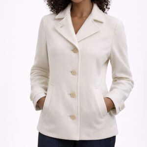 Lauren Ralph Lauren Off-White Pea Coat